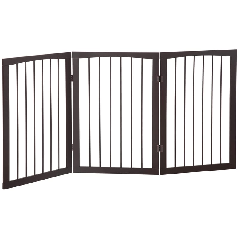 PawHut modulárna skladacia bezpečnostná zábrana 160x76 cm z MDF – ochranná mreža pre domáce zvieratá a deti