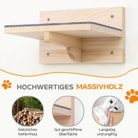 Pawtasy Macska Falmászó Lépcső Szett 4 Részes Természetes Fa 35 kg 4