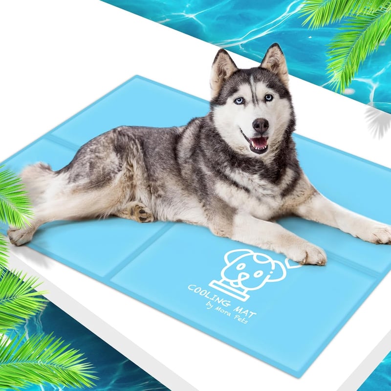 Pawtasy XXL hűtőmatrac kutyáknak 120x80 cm, géles hűtőpárna nagy kutyákhoz
