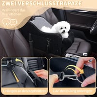 PawVoyage Autós Kutyaülés Kicsi Kutyáknak és Macskáknak - Összecsukható, Mosható 3