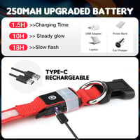 PcEoTllar USB-s LED kutya nyakörv 7 szín 8 mód vízálló 4