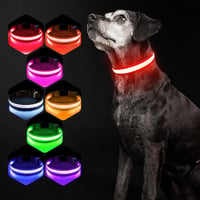 PcEoTllar USB-s LED kutya nyakörv 7 szín 8 mód vízálló 1