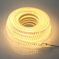 pcning 15m LED szalag 220V meleg fehér 5730 SMD 120LED/m EU dugóval 1