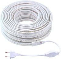 pcning 25m LED szalag 230V IP67 vízálló hideg fehér 6000K kültéri EU csatlakozó 3
