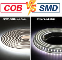 pcning COB LED szalag 230V 1m 10W 6000K hideg fehér kapcsolóval 7
