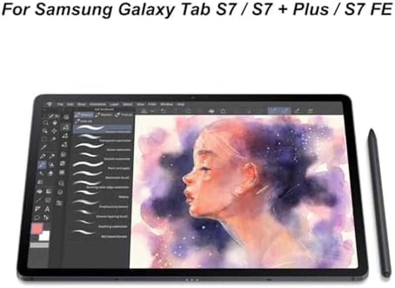 PCTC Galaxy Tab S7 FE stylus toll fekete, Samsung kompatibilis érintőceruza