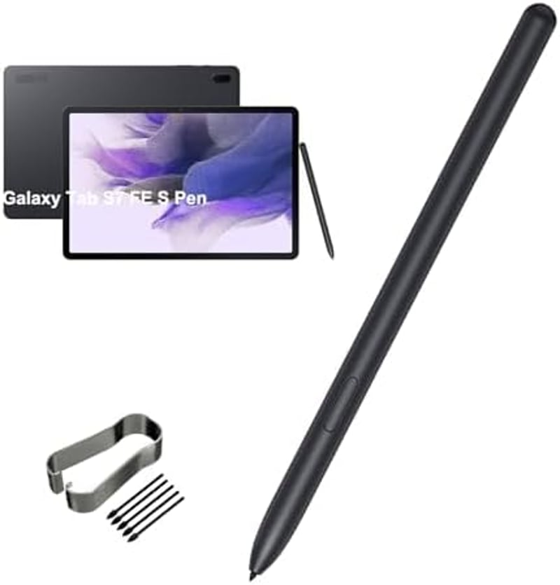 PCTC Galaxy Tab S7 FE stylus toll fekete, Samsung kompatibilis érintőceruza
