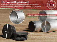 PD 50mm kerek csővédő dugó - szék- és bútorlábvédelem 4db 2