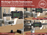 PD Lamellás Dugók 40x25mm Négyzet Csőhöz, PE Fekete Végzáró Sapka 3