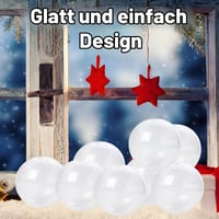 Sfere din plastic transparent PDirat pentru umplut, 100 bucăți, decorațiuni de Crăciun DIY, 60x2,8 cm și 40x3,5 cm, decor pentru petreceri 6