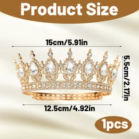 Tortová dekorácia v tvare korunky PDirat – trblietavá koruna na zdobenie torty, na zásnuby, narodeniny a špeciálne príležitosti 2