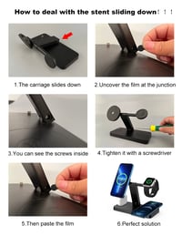 PDKUAI 4 v 1 magnetická bezdrôtová nabíjačka, kompatibilná s MagSafe pre iPhone 14/13/12, Apple Watch Ultra/SE/8/7/6/5/4/3/2, AirPods, 15W rýchlonabíjanie 8