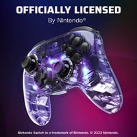 PDP Afterglow Deluxe vezeték nélküli gaming kontroller Nintendo Switch és OLED - RGB átlátszó 4