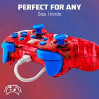 PDP Rock Candy Mario vezetékes Nintendo Switch Pro kontroller – piros 6