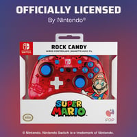 PDP Rock Candy Mario vezetékes Nintendo Switch Pro kontroller – piros 5