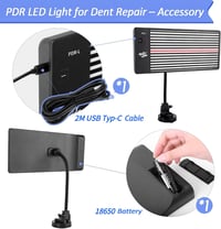 PDR TOOLS LED Karosszéria Javító Lámpa USB Akkumulátoros Dent Repair Világítás 4