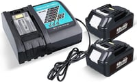PDstation 2db BL1850B 5.5Ah Akkumulátor és Töltő Szett Makita 18V Szerszámokhoz - Kompatibilis BL1860 BL1850B BL1430B Modellekkel 1