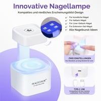 PEACECOLOR Sada na umelé nechty 240 ks, Krátke a stredne dlhé hranaté gélové nechty s mini UV lampou, Telovo-ružový gélový lak 10 ml, vrchný lak a lepidlo, pre začiatočníkov 6