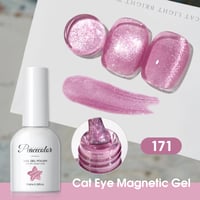 PEACECOLOR UV Gél lak Cat Eye Ružový 10 ml s magnetom, efekt mačacích očí, polotrvalý lak na nechty pre domáce použitie (DIY) 5