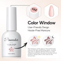 Súprava UV gélových lakov na nechty PEACECOLOR, 6 farieb, telová, ružová, biela, polopermanentná súprava lakov na nechty pre začiatočníkov, DIY manikúra, odstrániteľné namáčaním, 10 ml 5