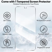 Peakally Samsung Galaxy A17 5G/4G flipes műbőr tok kártyatartóval és edzett üveggel - barna 8