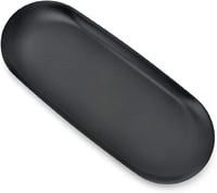 Peakpet ovalni pladanj od nehrđajućeg čelika - crni - 17,9x8,5 cm 2