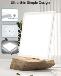 Peasur LED Mennyezeti Lámpa Mozgásérzékelővel 20W 5000K Fehér Négyzet Alakú Modern Beltéri Világítás Lépcsőház Folyosó Garázs 5