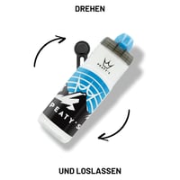 Magnetický cyklistický fľašový set Peaty's x Fidlock Lockin 600 ml – Twist & Release, alternatíva ku košíku na fľašu, dymová farba 5