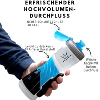 Magnetický cyklistický fľašový set Peaty's x Fidlock Lockin 600 ml – Twist & Release, alternatíva ku košíku na fľašu, dymová farba 4