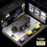 PEBA IP68 Vízálló Elosztódoboz Kábel Csatlakozó 4-12mm Kültéri Fekete 6