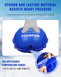Pechfun 3m Téli Medence Párna XXL Kék Biztonsági Szeleppel Javítókészlettel 6