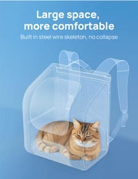 Pecute Buborék Hátizsák Macskáknak és Kisebb Kutyáknak, Ergonomikus Kialakítás, Zöld Szín, Nagy Kapacitású Átlátszó Ablakkal 2