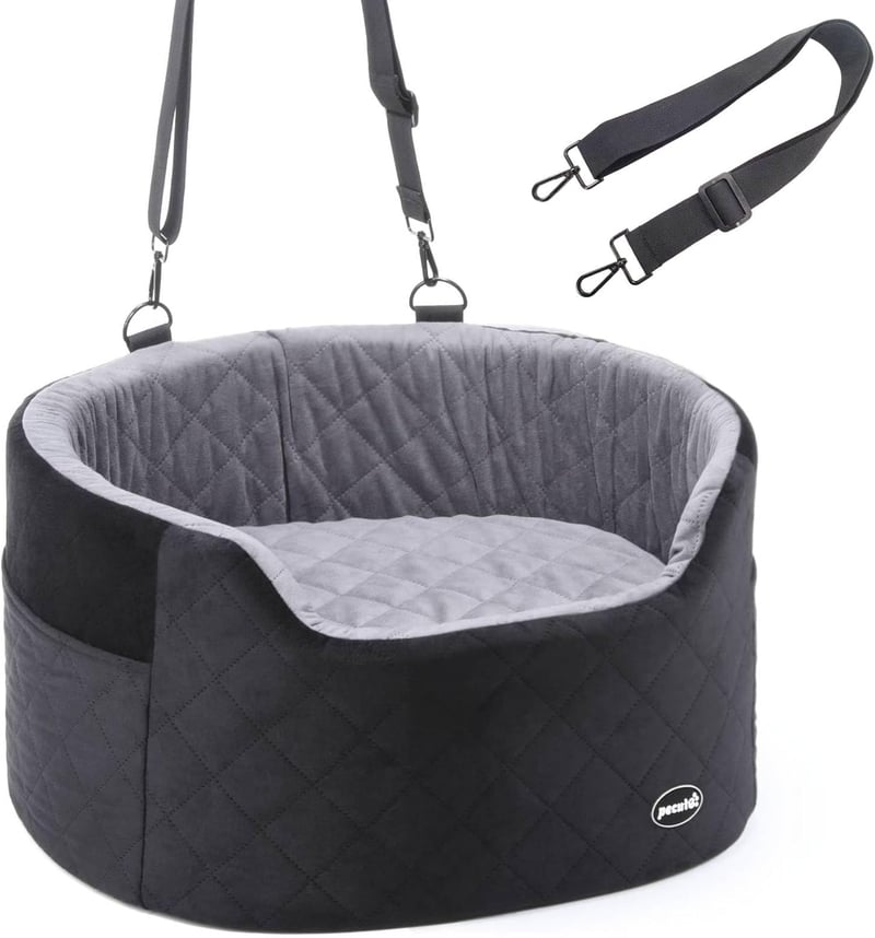 Pecute Kutya Autósülés Kis/Közepes Kutyáknak, 6 cm Puha Párnázattal, Biztonsági Övvel, Mosható Kutyafekhely Zsebekkel, 13,6 kg-ig

AI: I've 