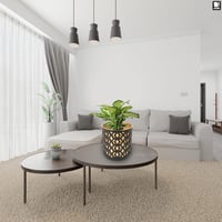 PECZEKO Dekoratív Virágcserép Szett 2db Matt Fekete/Arany 19cm Átmérő 8