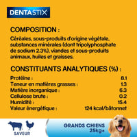 Pedigree Dentastix Daily Bețișoare de Mestecat pentru Igiena Orală a Câinilor de Talie Mare, cu aromă de Pui și Vită, 56 buc. 3