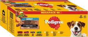 Hrană umedă pentru câini adulți Pedigree Dogcare în sos, 40 x 100 g pliculețe