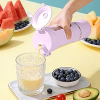 Prenosný mixér Peelanmall 700 ml, mini smoothie mixér s 12 čepeľami z nehrdzavejúcej ocele, USB nabíjateľný mixér na ovocné nápoje s digitálnym displejom, fialový 6