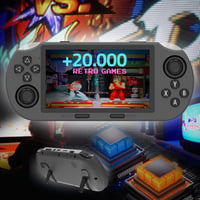 PEENWIN RetroGo Hordozható Retro Játékkonzol 20000+ Játékkal - LCD Kijelző, 3500mAh Akkumulátor, TV Kompatibilis, Multimédia Lejátszó 1
