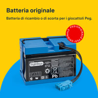 Batéria Peg Perego 12V/12Ah pre detské elektrické vozidlá – originálny náhradný akumulátor, nabíjateľný 4
