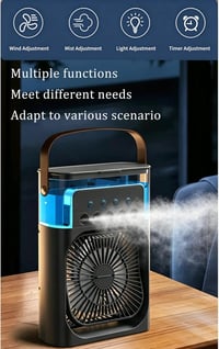 Peixiong 4 v 1 prenosná mini klimatizácia a ventilátor – kompaktný stolný ochladzovač so zvlhčovačom 3