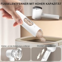 Peiyuu Elektromos Bolyhtalanító - Újratölthető Szövetborotva 6 Pengével, 3 Sebességgel, LED Kijelzővel, Elefántcsont Színben Ruhákhoz, Pulóv 7