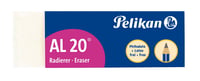 Pelikan AL20 Műanyag Radír, 6,5x1,2x2,1 cm, fehér, 3 db-os csomag 4