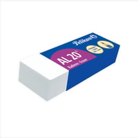Pelikan AL20 Műanyag Radír, 6,5x1,2x2,1 cm, fehér, 3 db-os csomag 2