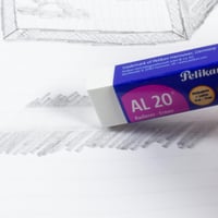 Pelikan AL20 Műanyag Radír, 6,5x1,2x2,1 cm, fehér, 3 db-os csomag 5