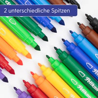 Set carioci Pelikan Colorella Duo – 10 culori, 10 bucăți, în etui de plastic 4