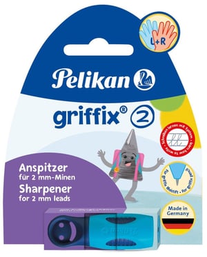 Pelikan griffix šiljilo sa spremnikom, za mine od 2 mm, oceansko plavo, 1 kom