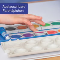 Set de acuarele Pelikan K12 cu 12 culori, tempera albă și 3 pensule 5