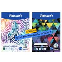 Maliarsky blok Pelikan A3, 20 listov, biely papier 120 g/m², obal s rôznymi motívmi, 1 ks 5