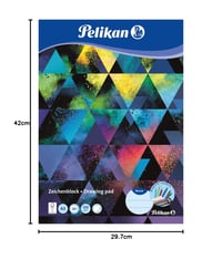 Maliarsky blok Pelikan A3, 20 listov, biely papier 120 g/m², obal s rôznymi motívmi, 1 ks 8