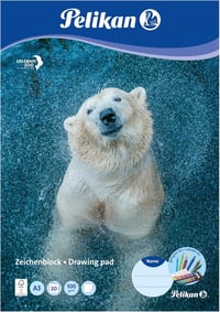 Výkresový blok Pelikan A3 - biely, 100 g/m², 20 listov 4
